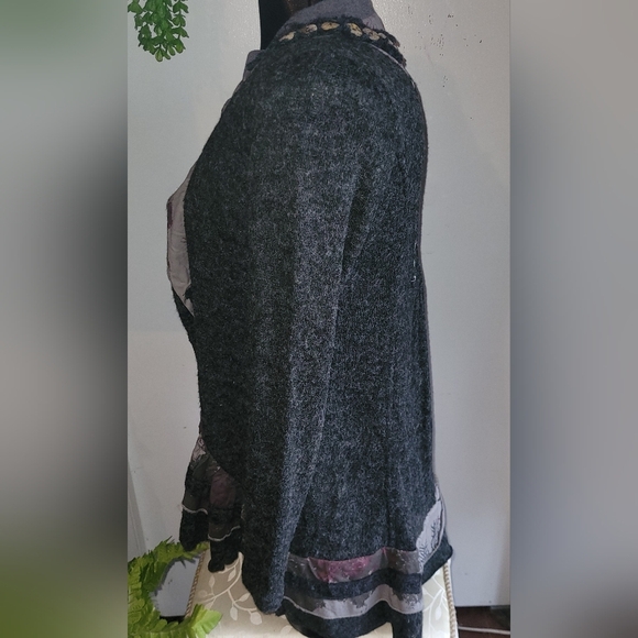 Terra Nostra Femme Dark Grey Cardigan S - Picture 5 of 7